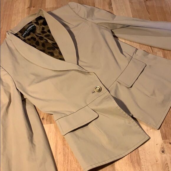 Dolce & Gabbana Jackets & Blazers - DOLCE & GABBANA. VINTAGE JACKET. LEOPARD LINING. SIZE 8